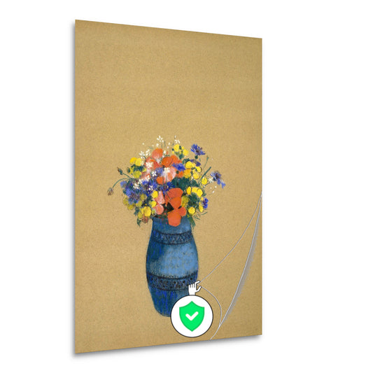 Vaas met bloemen - Odilon Redon poster