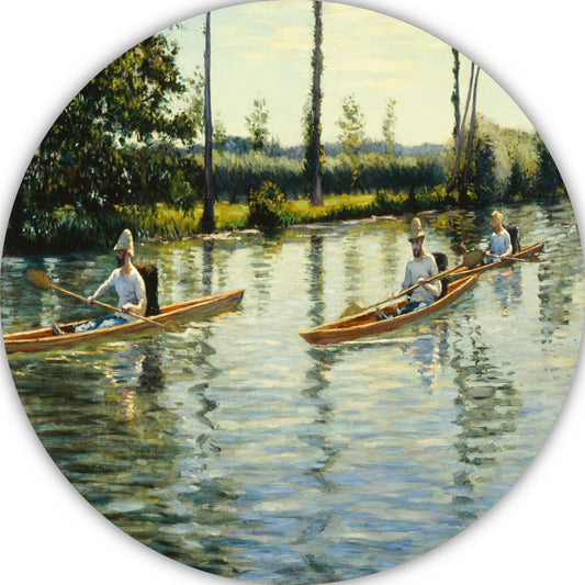 Varen op de Yerres - Gustave Caillebotte forex muurcirkel