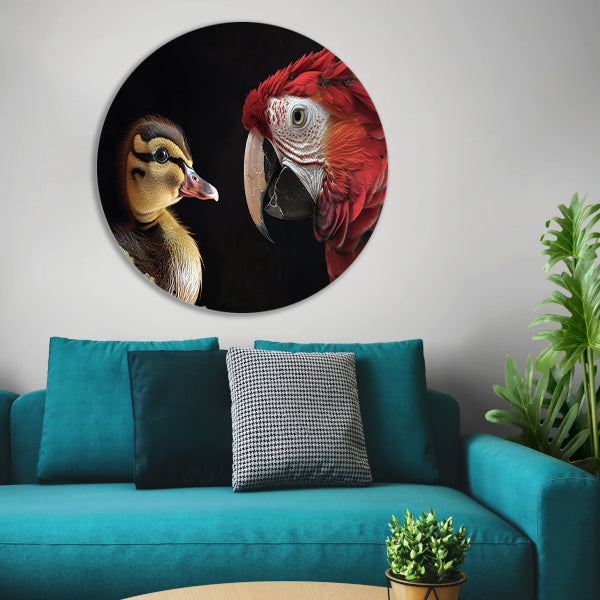 Ara en eend ontmoeting forex muurcirkel