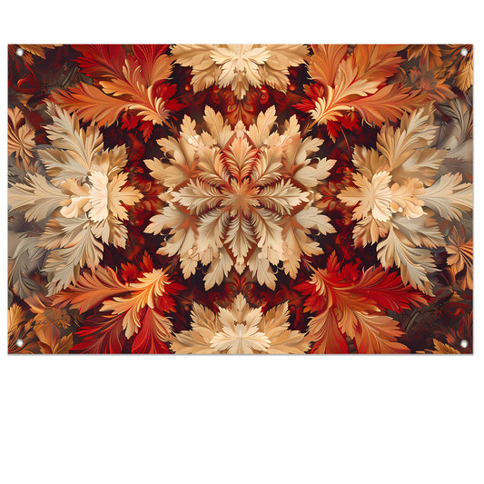 Kaleidoscopische Bloemenpracht tuinposter