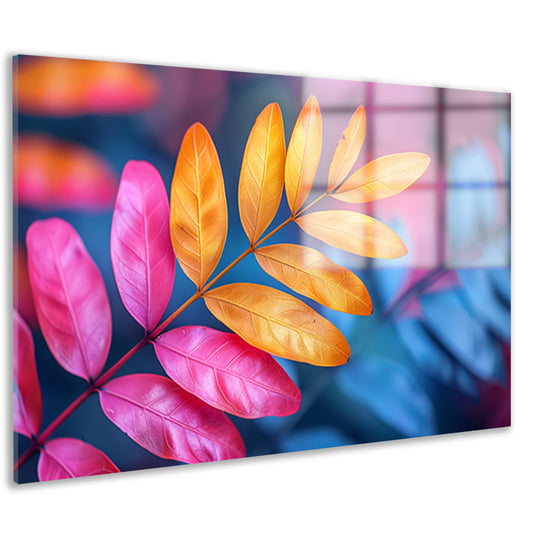 Minimalistisch Blad op Tak acrylglas