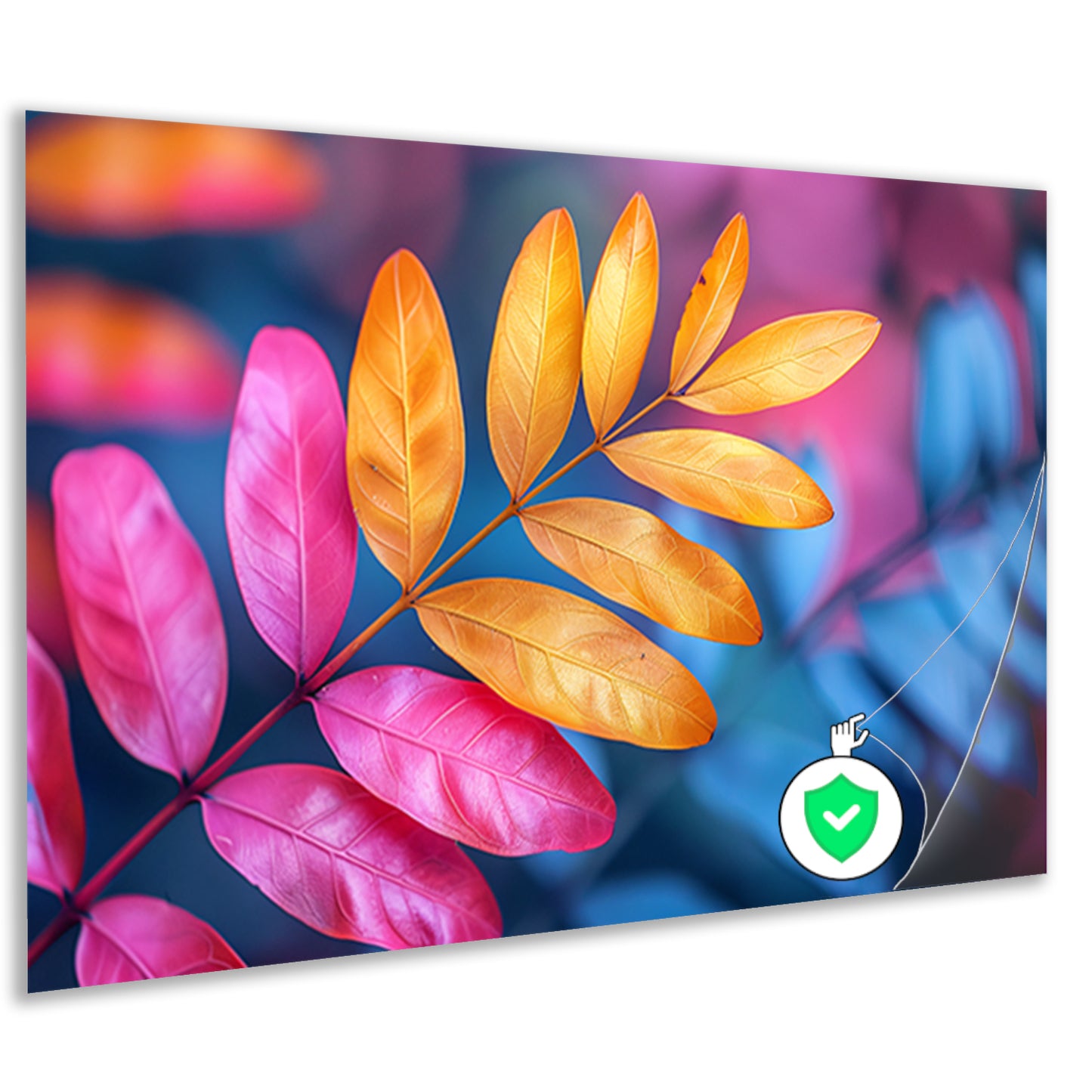 Minimalistisch Blad op Tak poster