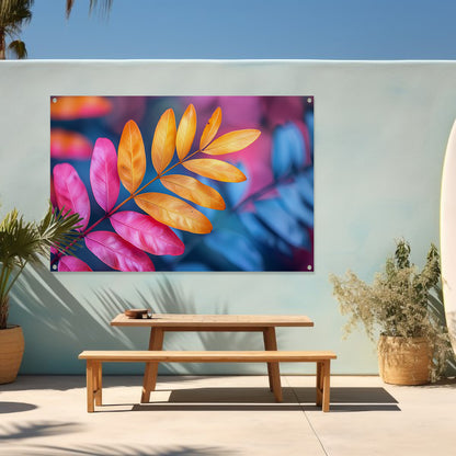 Minimalistisch Blad op Tak tuinposter