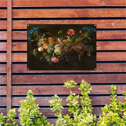 Guirlande van vruchten en bloemen - Jan Davidsz. de Heem tuinposter