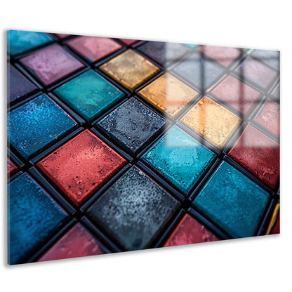 Abstract Tegels Muurdecoratie acrylglas
