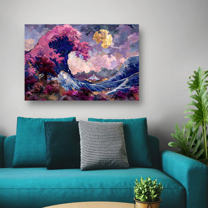De Grote Golf van Kanagawa: Hokusais Meesterwerk canvas