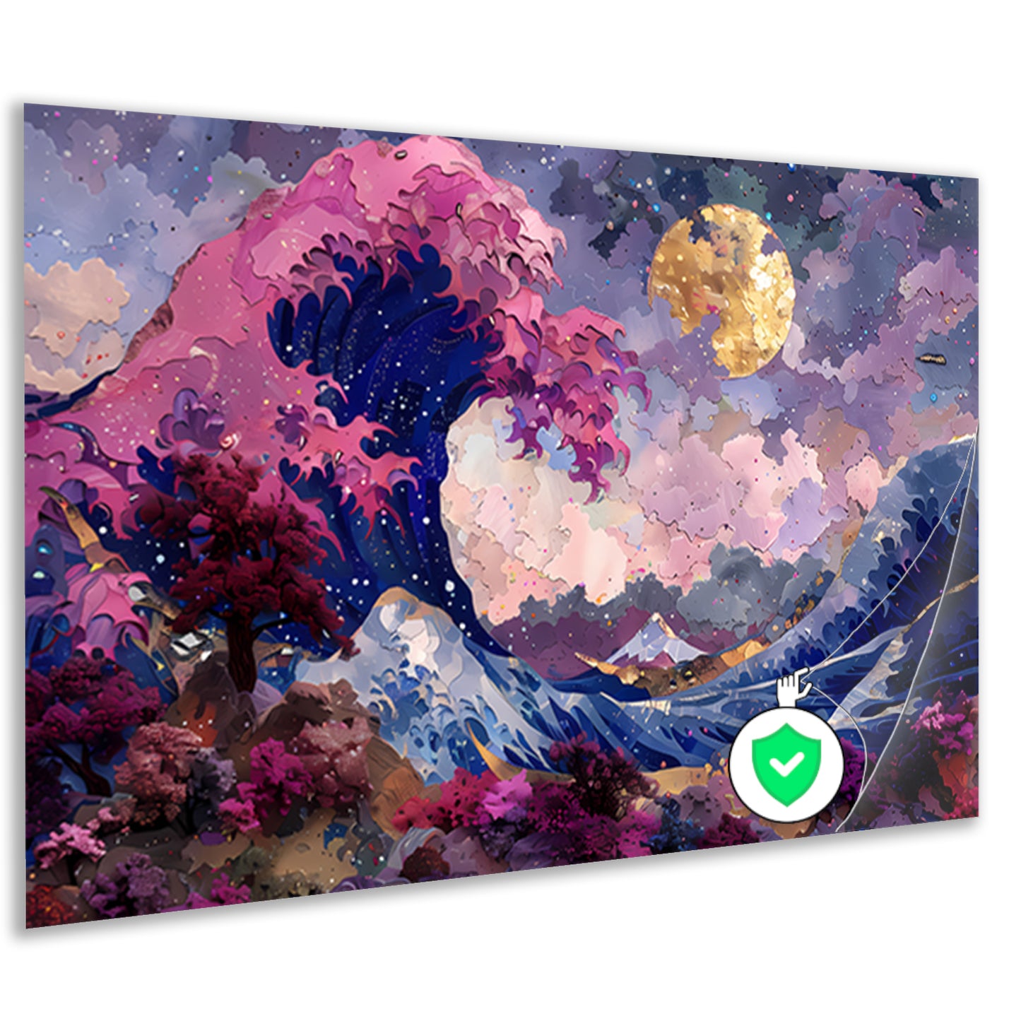 De Grote Golf van Kanagawa: Hokusais Meesterwerk poster