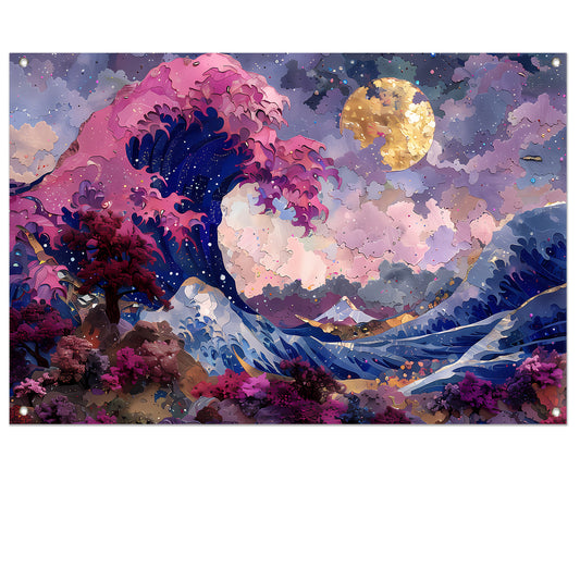 De Grote Golf van Kanagawa: Hokusais Meesterwerk tuinposter