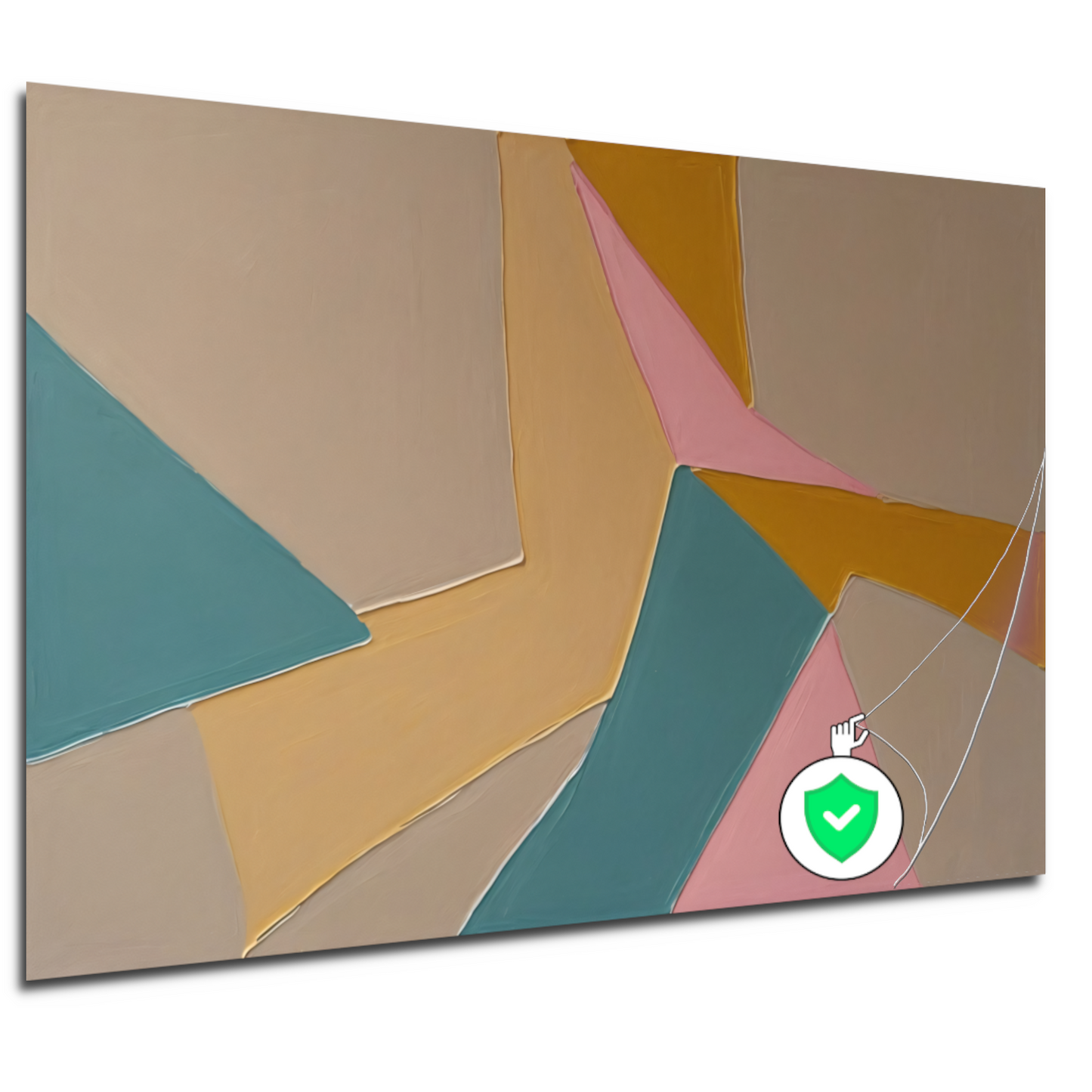 Minimalistische Abstracte Geometrie in Kleur poster