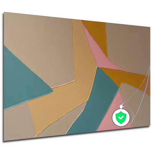 Minimalistische Abstracte Geometrie in Kleur poster