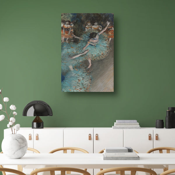 Zwaaiende Danser - Edgar Degas canvas met baklijst
