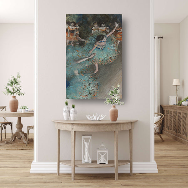 Zwaaiende Danser - Edgar Degas canvas met baklijst