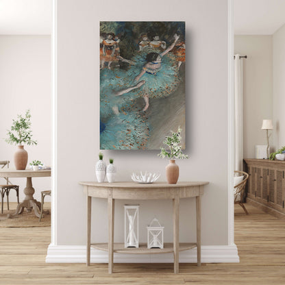 Zwaaiende Danser - Edgar Degas canvas met baklijst