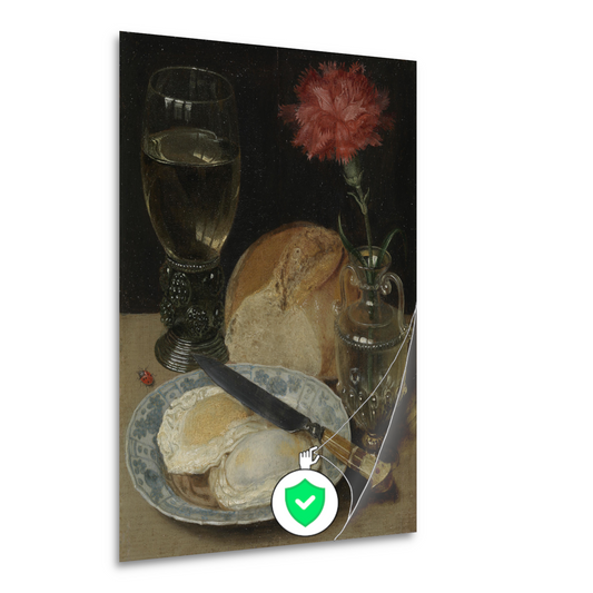 Stilleven met gebakken eieren - Georg Flegel poster