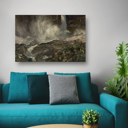 Yoho-waterval - John Singer Sargent canvas met baklijst