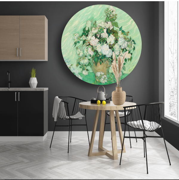 Rozen - Vincent van Gogh forex muurcirkel