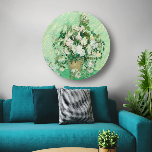 Rozen - Vincent van Gogh forex muurcirkel