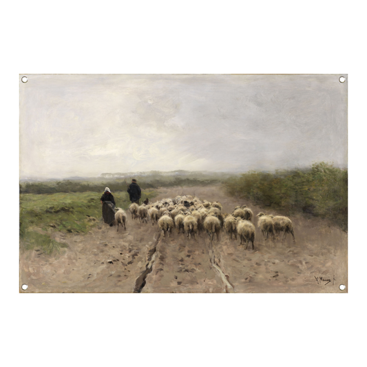 Op weg naar de weide - Anton Mauve tuinposter