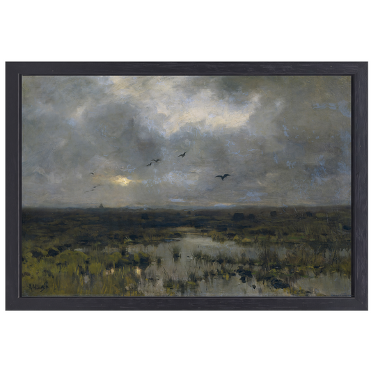Het moeras - Anton Mauve canvas met baklijst