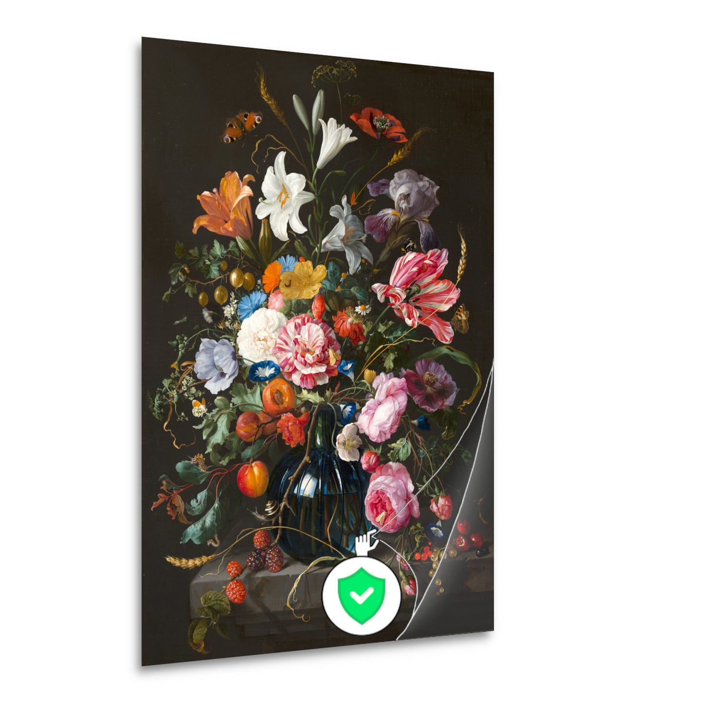Vaas met bloemen - Jan Davidsz. de Heem poster