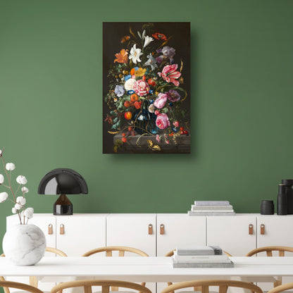 Vaas met bloemen - Jan Davidsz. de Heem canvas
