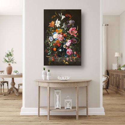 Vaas met bloemen - Jan Davidsz. de Heem canvas