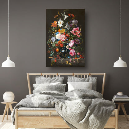 Vaas met bloemen - Jan Davidsz. de Heem canvas