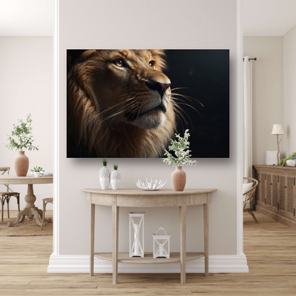 Gouden Blik van de Koning der Dieren poster