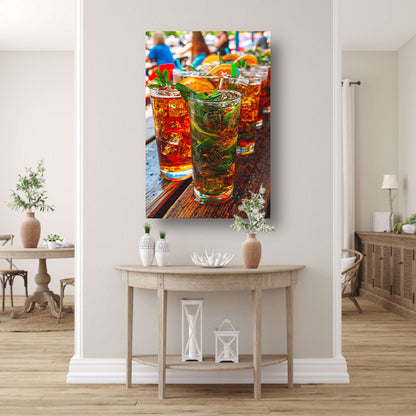 Levendige Cocktails op een Zomerse Dag poster