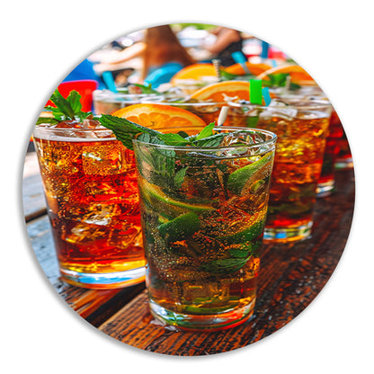 Levendige Cocktails op een Zomerse Dag forex muurcirkel