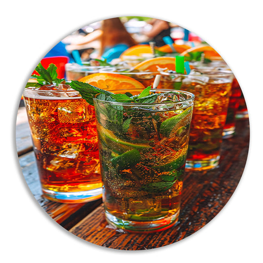 Levendige Cocktails op een Zomerse Dag forex muurcirkel