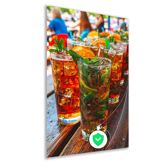 Levendige Cocktails op een Zomerse Dag poster