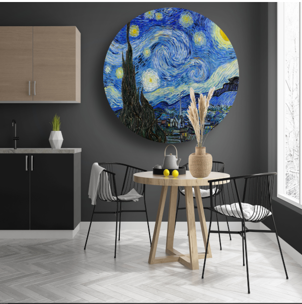 Sterrennacht - Vincent van Gogh forex muurcirkel