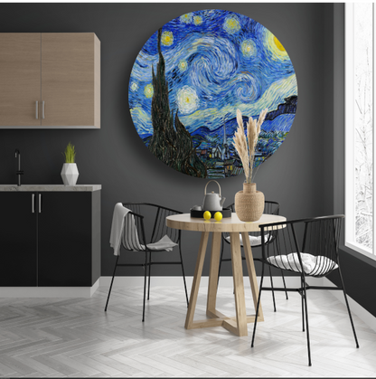 Sterrennacht - Vincent van Gogh forex muurcirkel