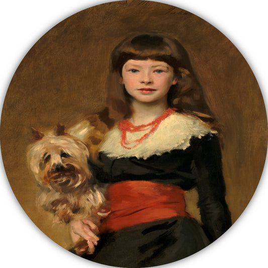 Mevrouw Beatrice Townsend - John Singer Sargent aluminium muurcirkel