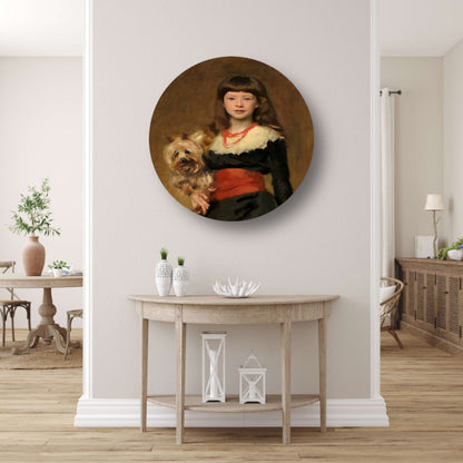 Mevrouw Beatrice Townsend - John Singer Sargent aluminium muurcirkel