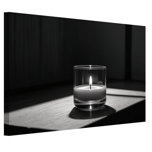 Zacht Licht in Monochroom Stilleven canvas