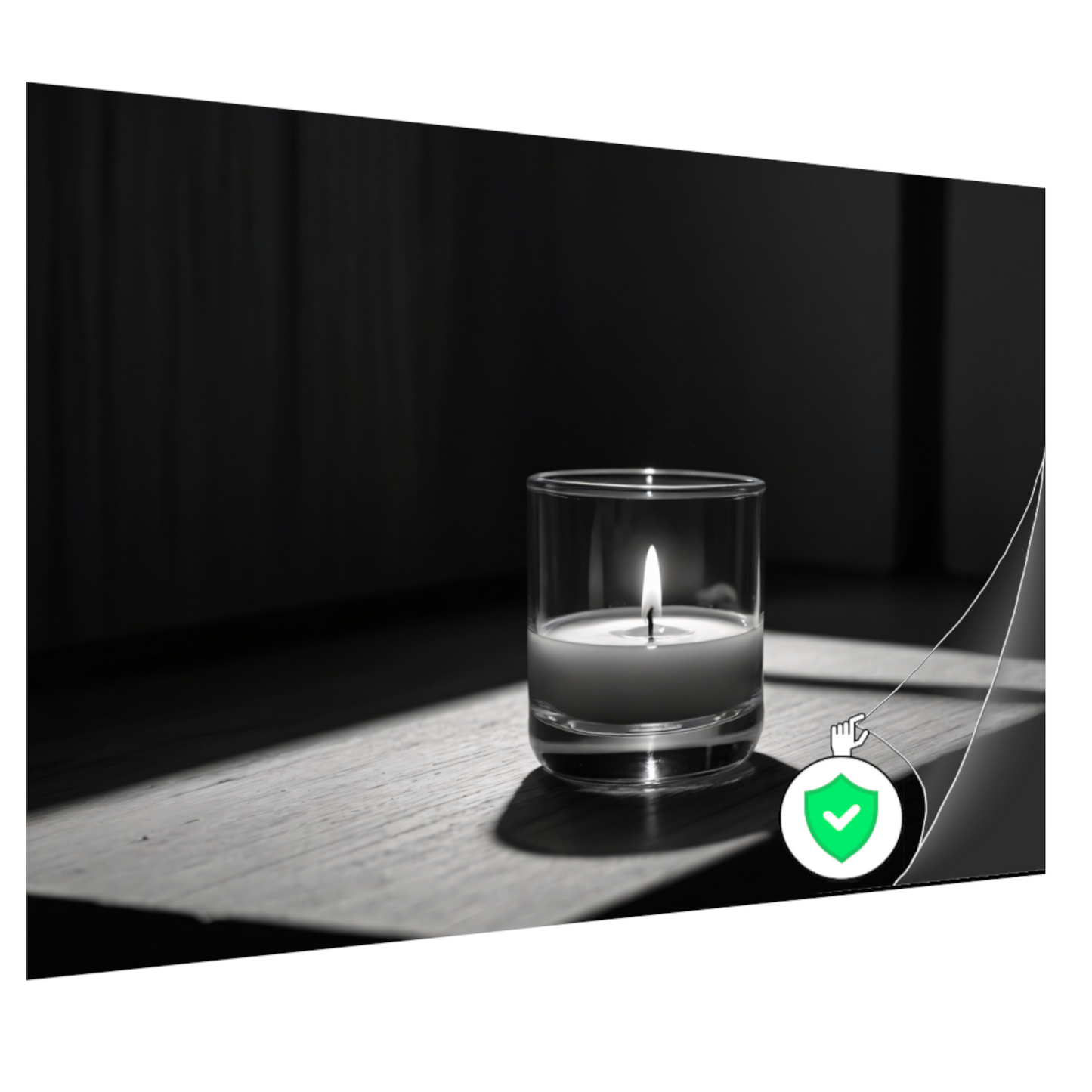 Zacht Licht in Monochroom Stilleven poster