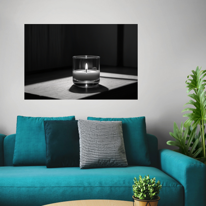 Zacht Licht in Monochroom Stilleven canvas