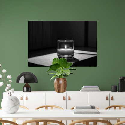 Zacht Licht in Monochroom Stilleven poster