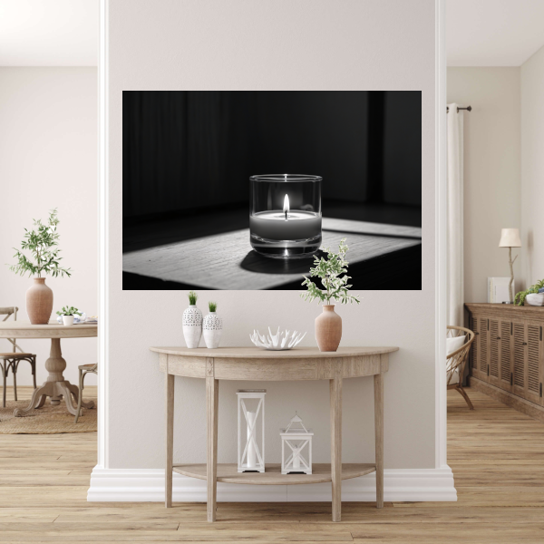 Zacht Licht in Monochroom Stilleven poster