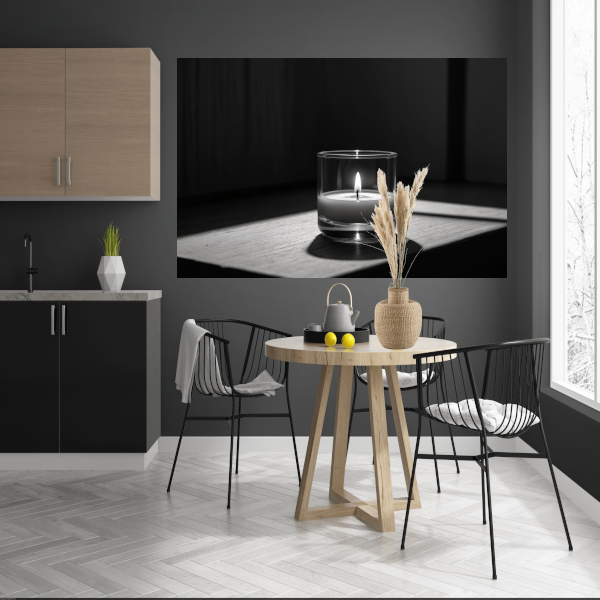 Zacht Licht in Monochroom Stilleven poster