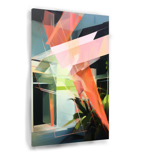 Abstracte Dynamiek in Kleur Acrylglas