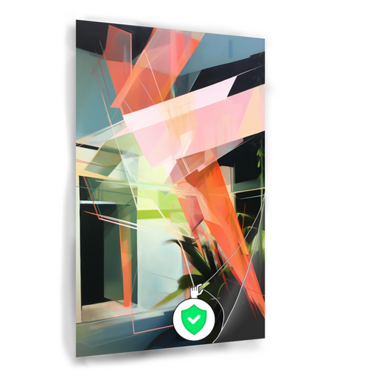 Abstracte Dynamiek in Kleur poster