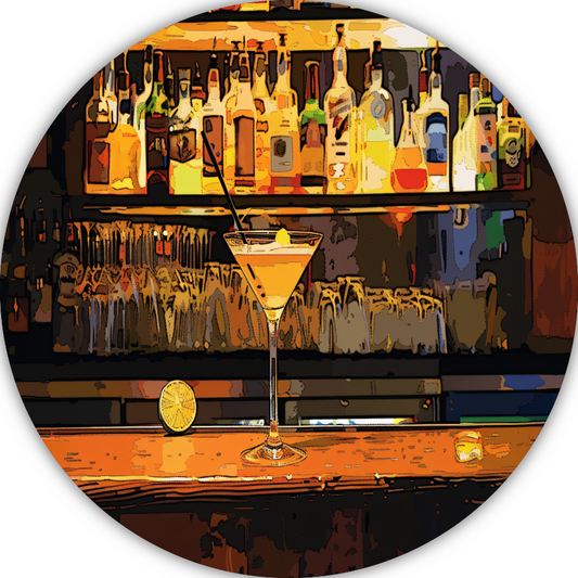 Minimalistische Martini forex muurcirkel