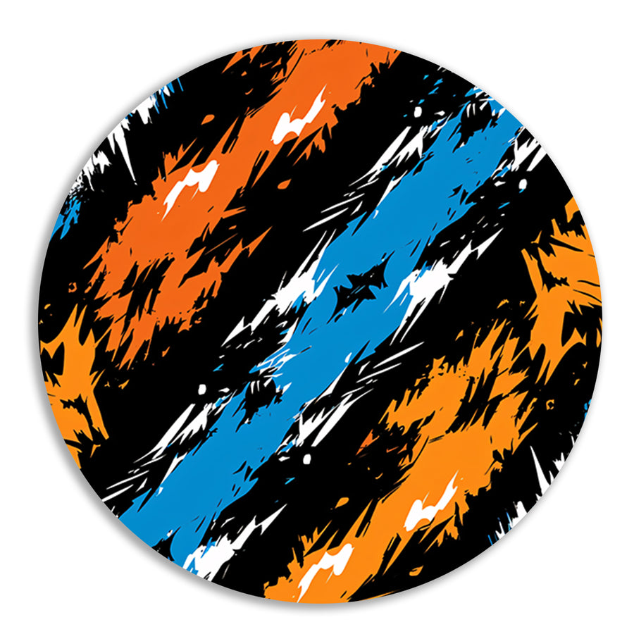 Abstract  met Levendige Kleuren forex muurcirkel