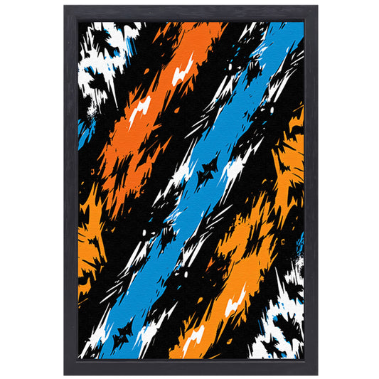Abstract  met Levendige Kleuren canvas met baklijst