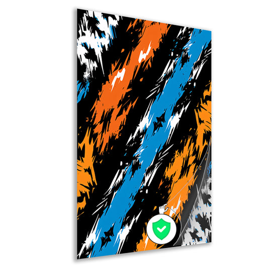 Abstract  met Levendige Kleuren poster