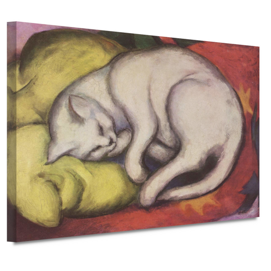 De witte kat - Franz Marc canvas
