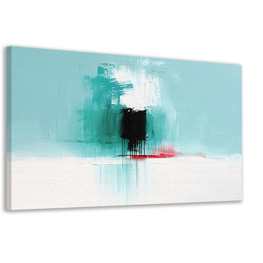 Abstract expressief schilderij met levendige kleuren canvas